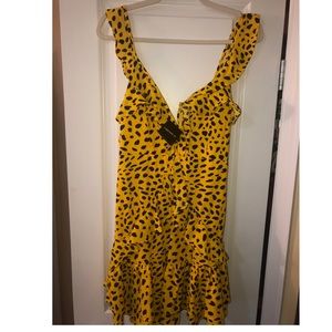 Cheetah Print Mini Dress